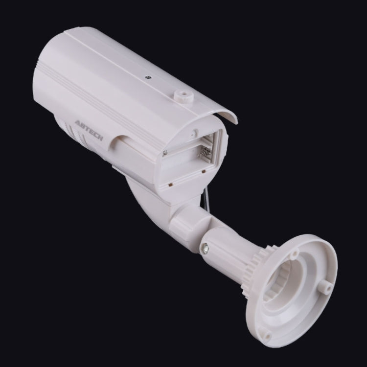 Cámara CCTV de seguridad ficticia de aspecto realista con LED rojo intermitente, 2000