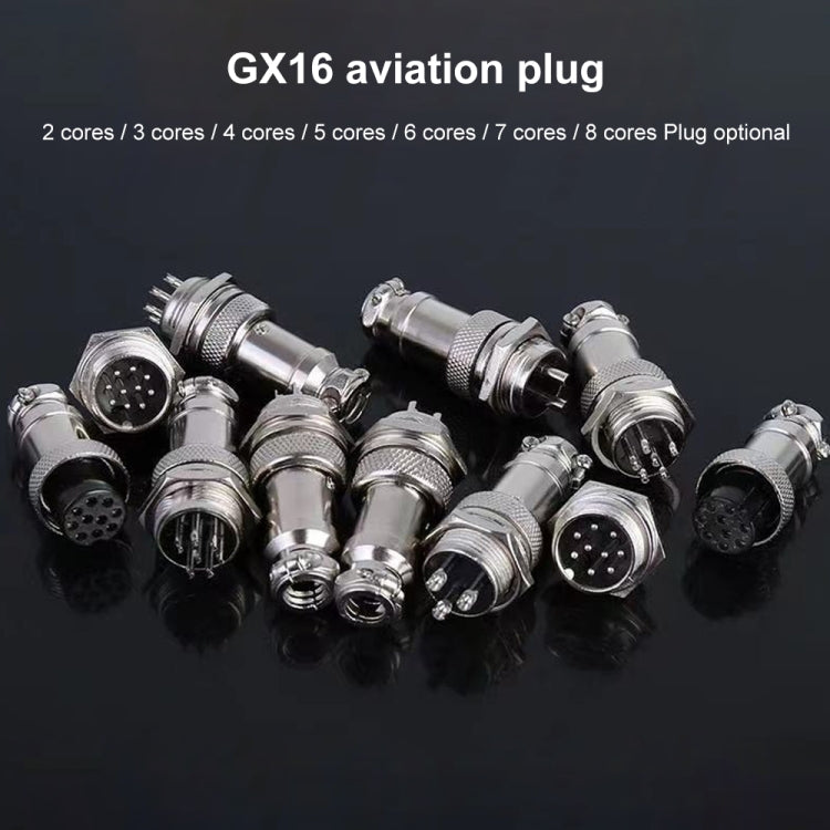 Conector de enchufe de aviación GX16 de 7 pines de 16mm para bricolaje (5 piezas en un paquete, el precio es por 5 piezas), 7 Pin