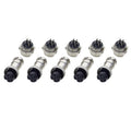 Conector de enchufe de aviación GX16 de 6 pines y 16mm para bricolaje (5 piezas en un paquete, el precio es por 5 piezas)