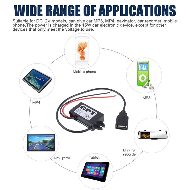 Módulo convertidor de potencia reductor de 12V a 5V DC-DC 15w