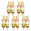 Conector jack RCA de 3,5 mm JL0924 (10 piezas en un paquete, el precio es por 10 piezas), JL0924 3.5mm RCA (Red), JL0924 3.5mm RCA (Black)