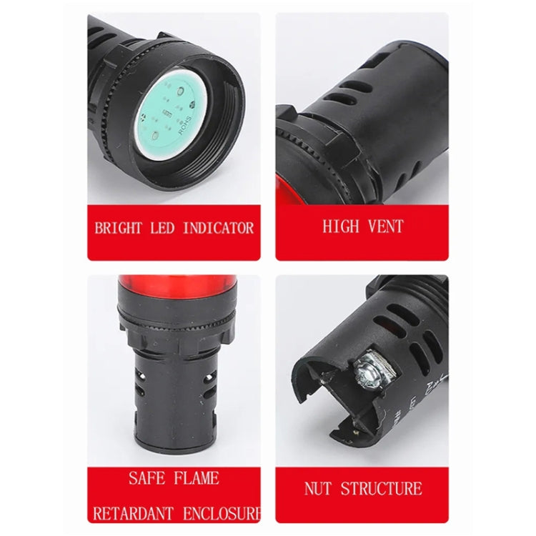 Lámpara de luz indicadora de señal LED AD16-22D / S 22 mm, 220V