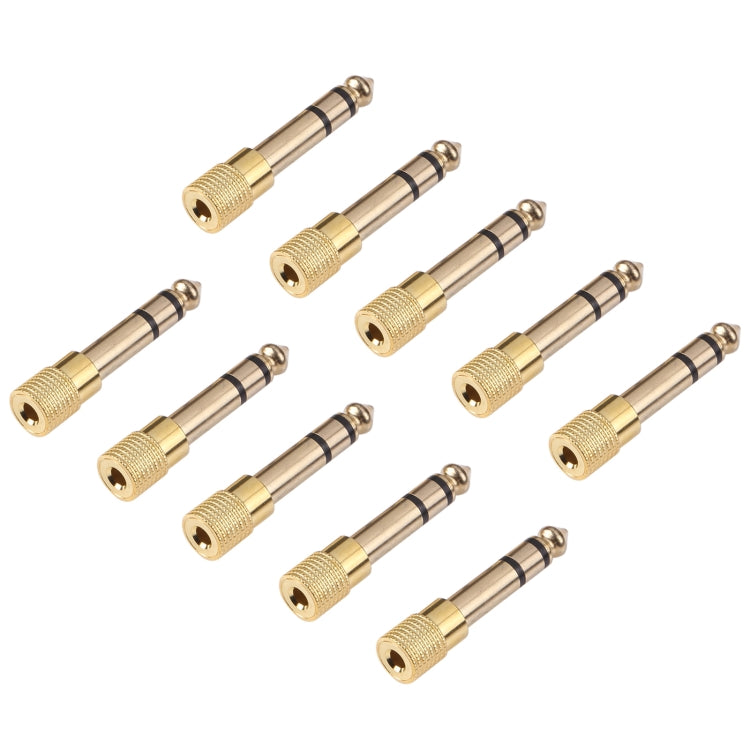 Adaptadores de conector de audio macho de 6,35 mm a hembra de 3,5 mm (10 unidades en un paquete, el precio es por 10 unidades), 6.35mm Male to 3.5mm Female