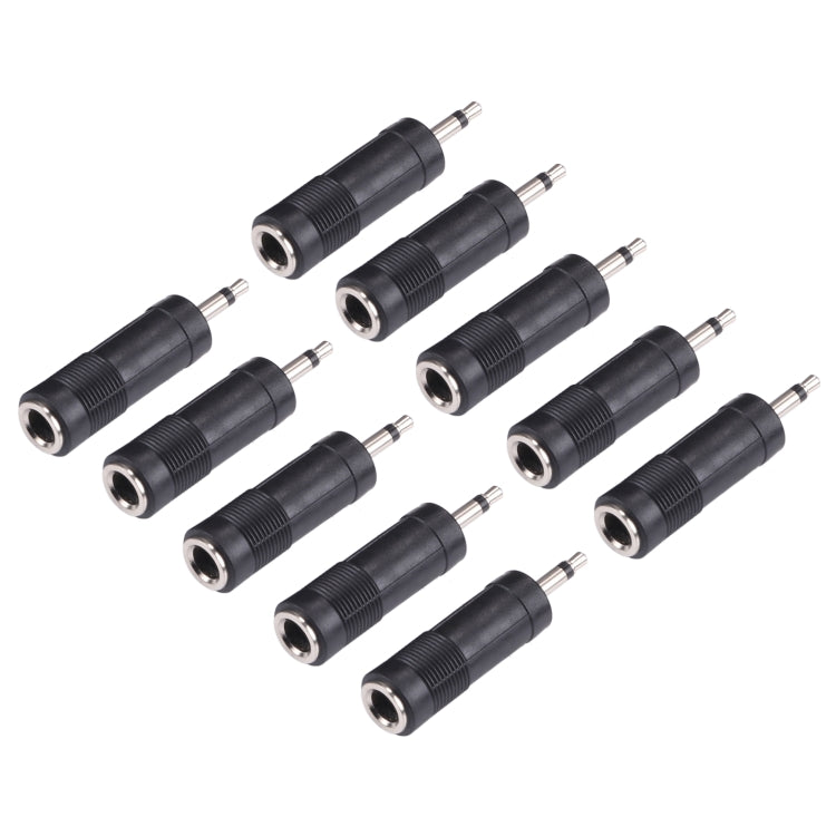 Adaptadores convertidores de sonido mono macho de 3,5 mm a hembra de 6,35 mm (100 unidades en un paquete, el precio es por 100 unidades)