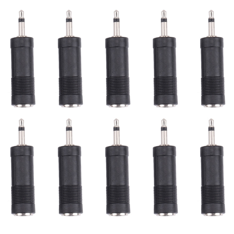 Adaptadores convertidores de sonido mono macho de 3,5 mm a hembra de 6,35 mm (100 unidades en un paquete, el precio es por 100 unidades)