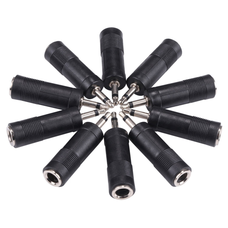 Adaptadores convertidores de sonido mono macho de 3,5 mm a hembra de 6,35 mm (100 unidades en un paquete, el precio es por 100 unidades)