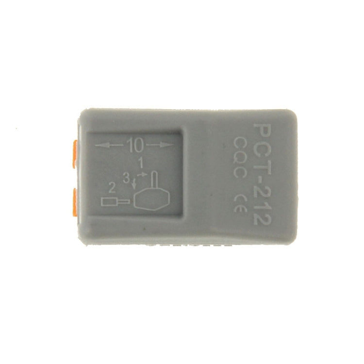 Conector de cable sin soldadura, abrazadera de empuje Universal compacto de 2 pines, 10 Uds., 2 Pin