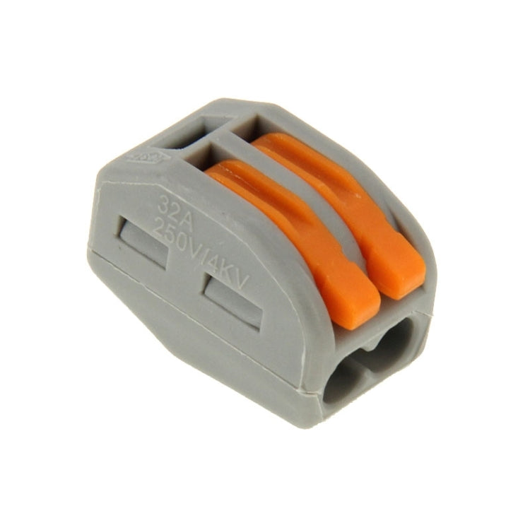 Conector de cable sin soldadura, abrazadera de empuje Universal compacto de 2 pines, 10 Uds., 2 Pin