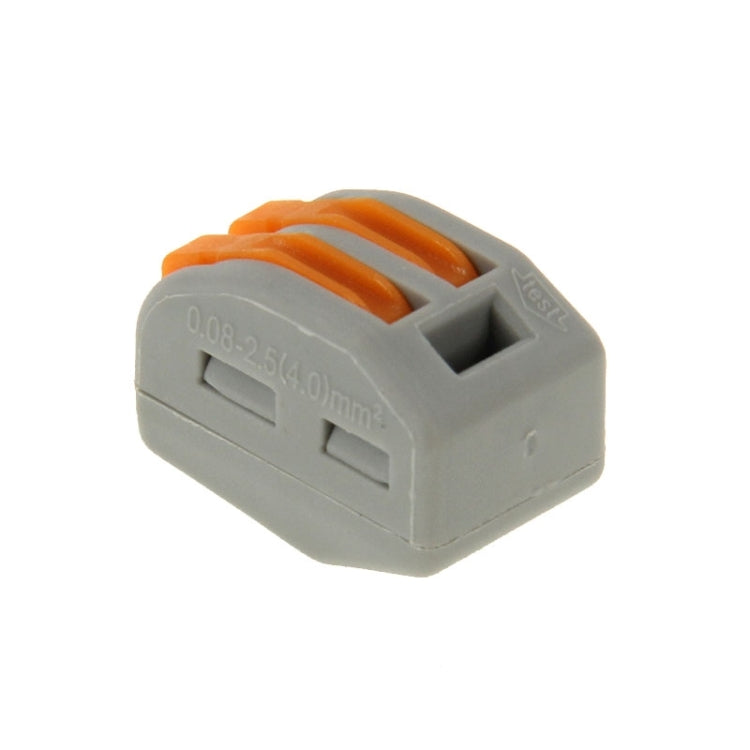 Conector de cable sin soldadura, abrazadera de empuje Universal compacto de 2 pines, 10 Uds., 2 Pin