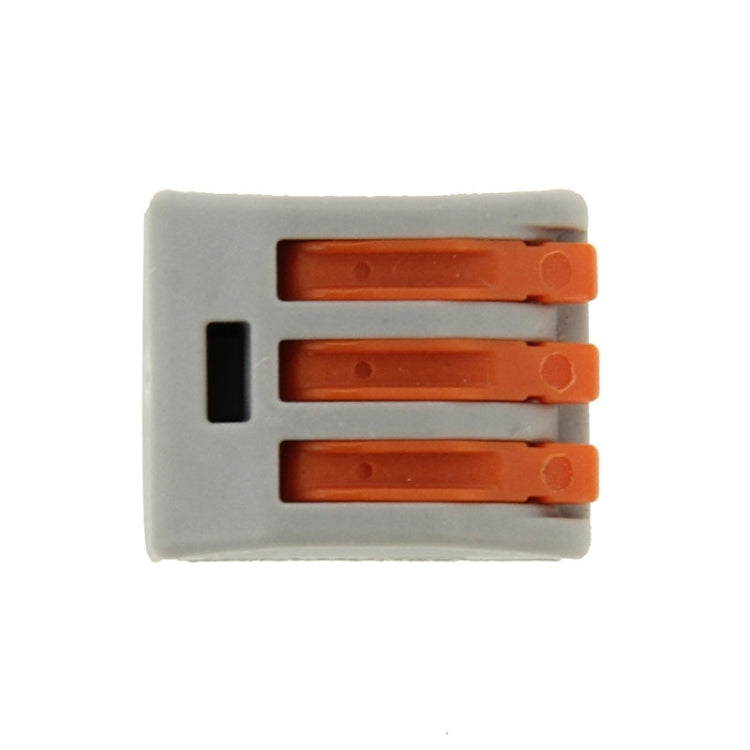 Conector de cable sin soldadura, abrazadera de empuje Universal compacto de 3 pines, 10 Uds., 3 Pin