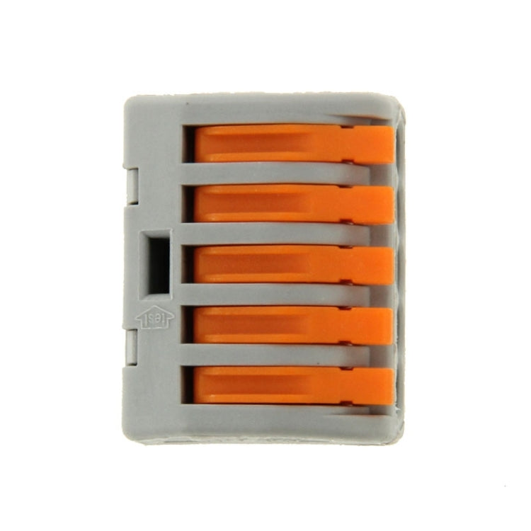 Conector de cable sin soldadura, abrazadera de empuje Universal compacto de 5 pines, 10 Uds., 5 Pin