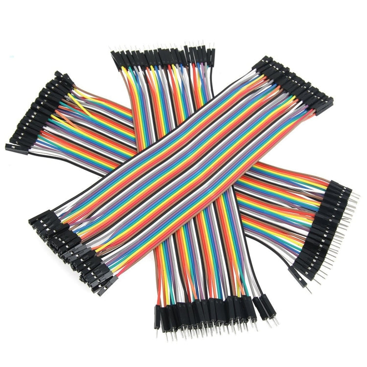 Cable de puente para placa de pruebas de 40 piezas macho a macho/macho a hembra/hembra a hembra (120 piezas por paquete), Male to Male (40 PCS)