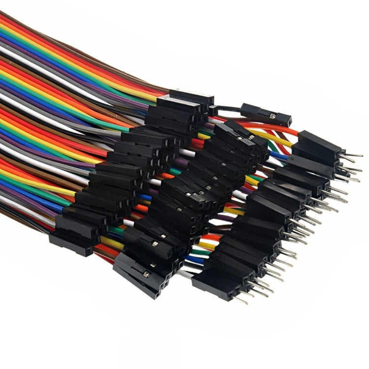 Cable de puente para placa de pruebas de 40 piezas macho a macho/macho a hembra/hembra a hembra (120 piezas por paquete), Male to Male (40 PCS)