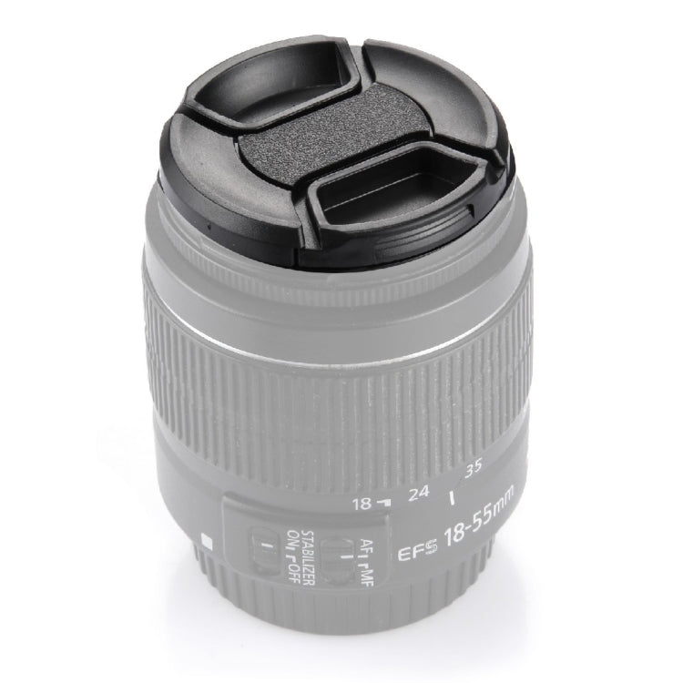 Tapa de lente de cámara con pellizco central de 58 mm, 58mm