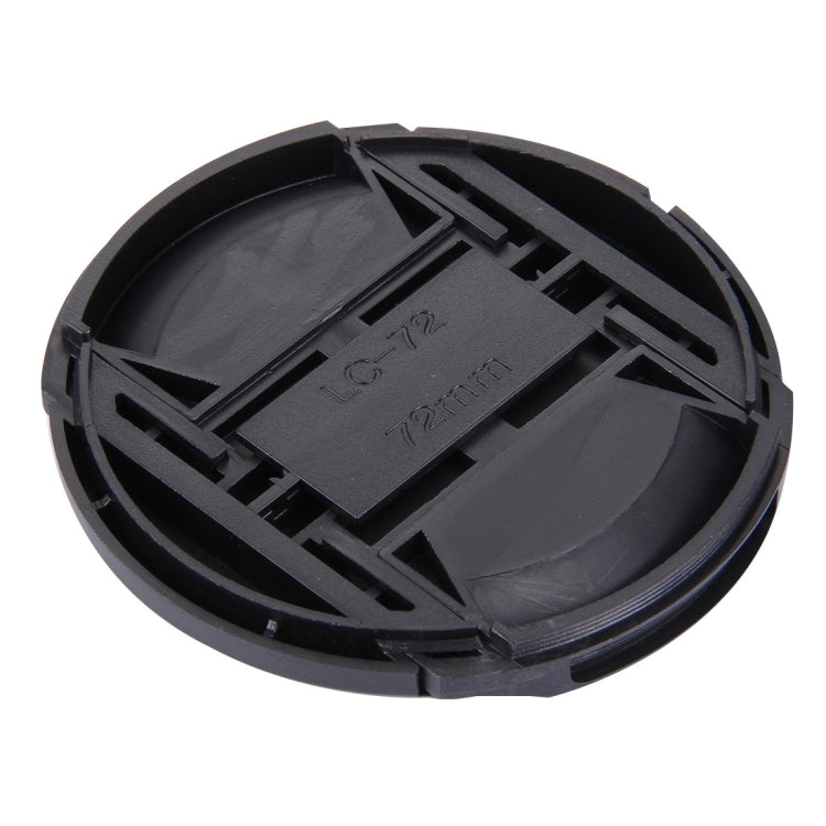 Tapa de lente de cámara con pellizco central de 72 mm, 72mm