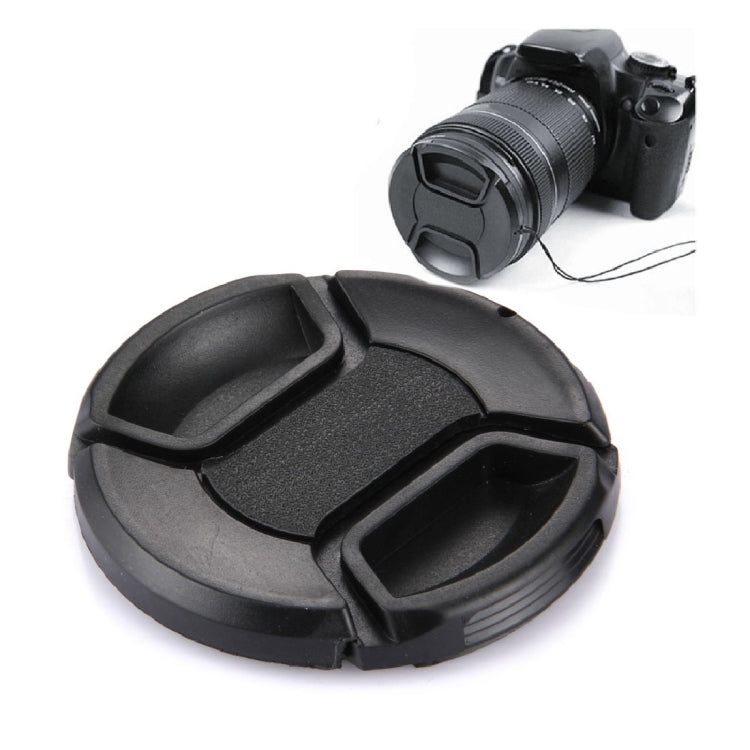 Tapa de lente de cámara con pellizco central de 62 mm, 62mm