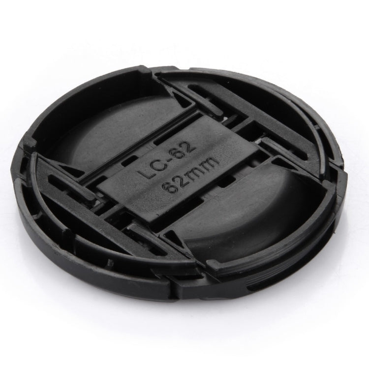 Tapa de lente de cámara con pellizco central de 62 mm, 62mm