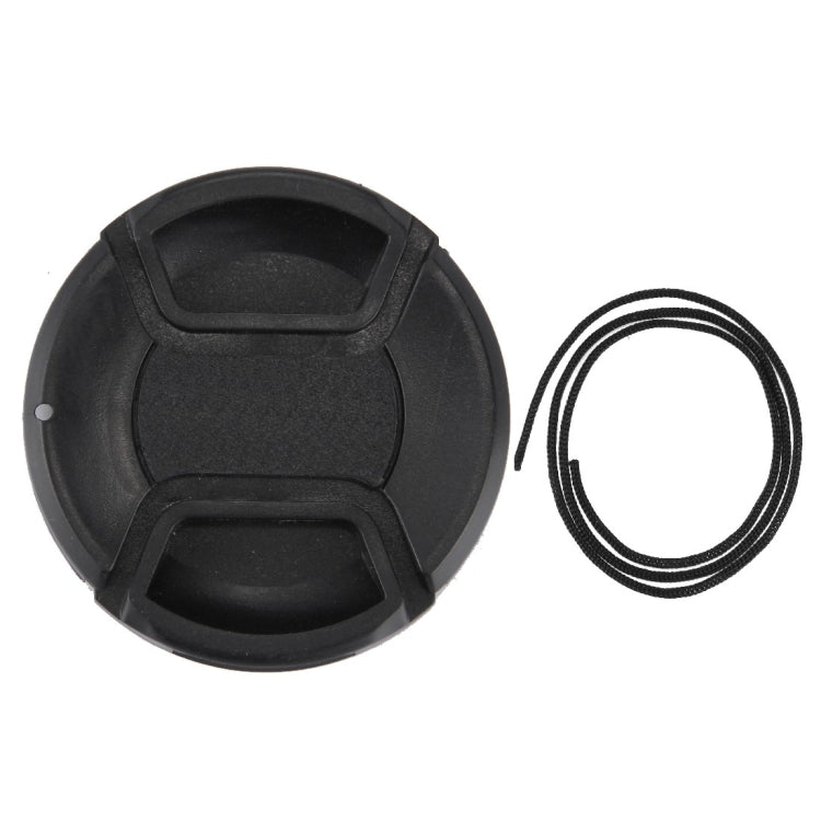 Tapa de lente de cámara con pellizco central de 62 mm, 62mm