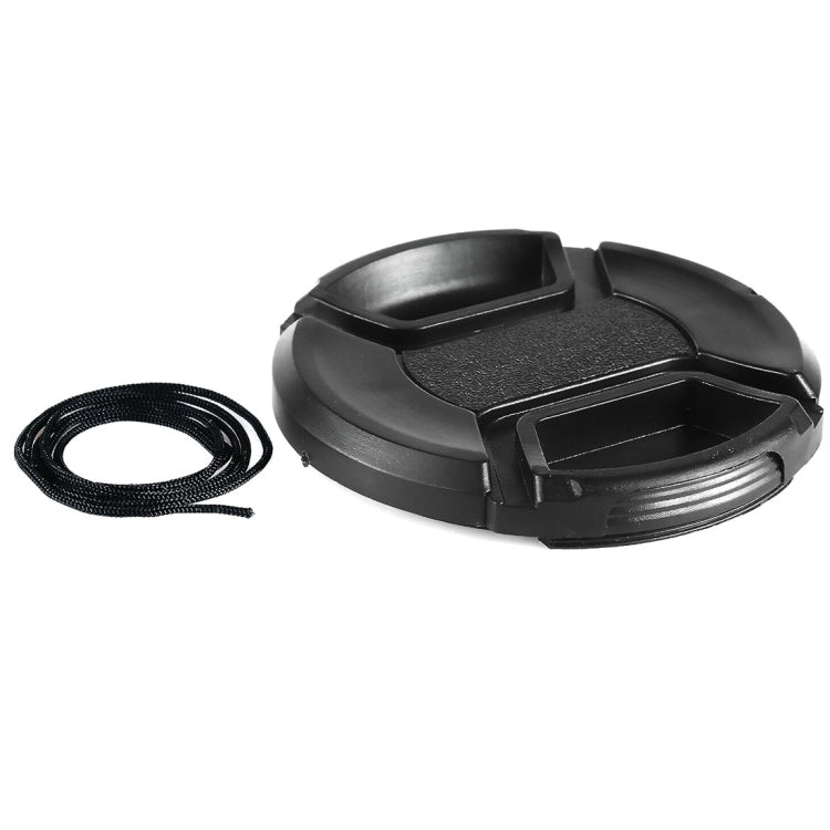 Tapa de lente de cámara con pellizco central de 77 mm, 77mm