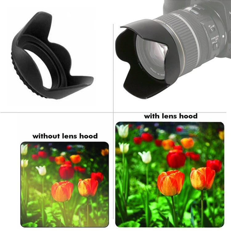 Parasol de lente de 62 mm para cámaras (montaje con tornillo), 62mm