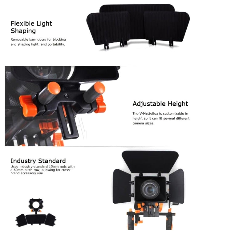 Aputure V-Matte Box, modelado de luz flexible, V-Matte Box
