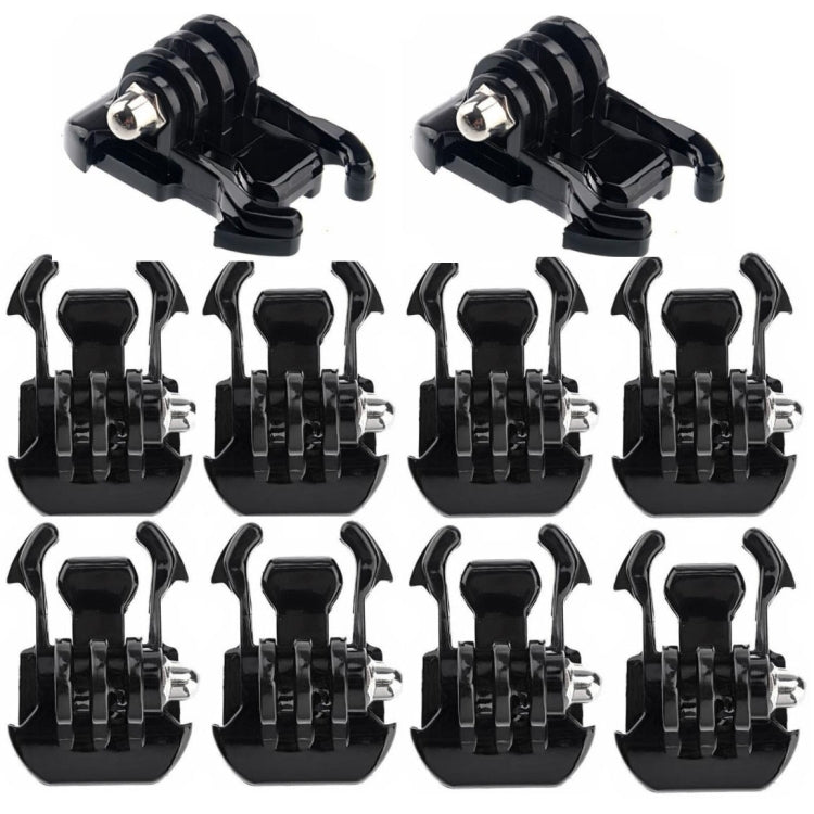 2 PCS ST-06 Hebilla de superficie de montaje de correa básica para GoPro Hero11 Negro / HERO10 Negro / 9 Negro / 8 Negro / 7/6/5/5 Sesión / 4 Sesión / 4/3+ / 3/2/1, DJI Osmo Actiony otras cámaras de acción, ST-06