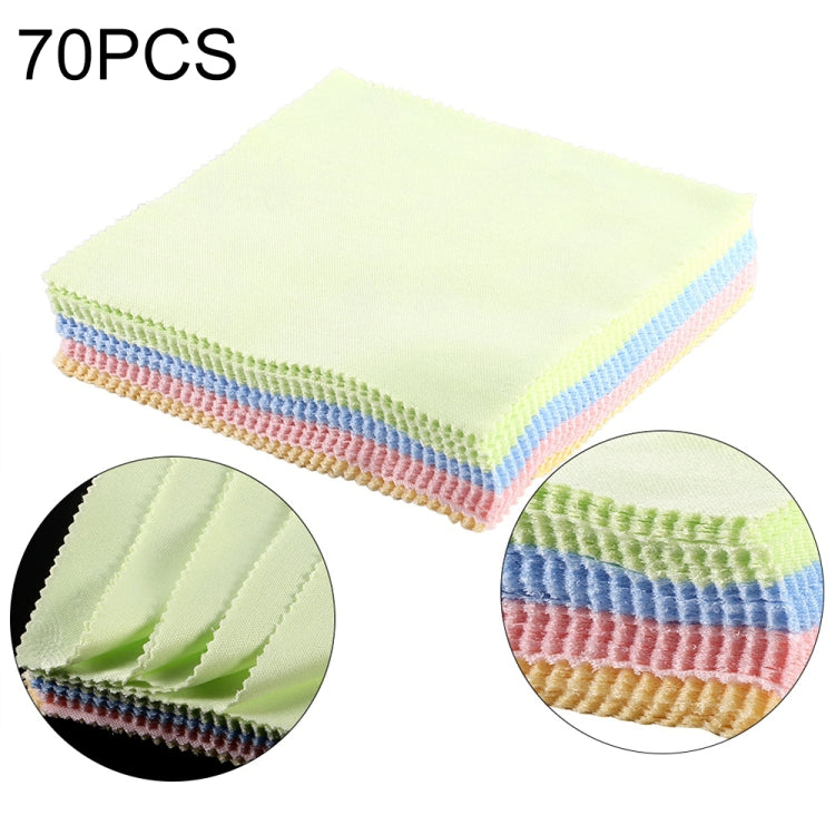 Paño de limpieza suave de 70 piezas para pantalla LCD/gafas/pantalla de teléfono móvil, Cleaning Cloth