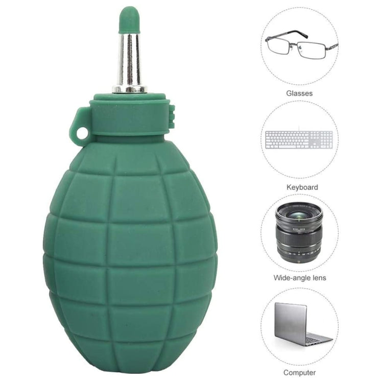 Bola limpiadora de soplador de polvo de goma granada para cámara con filtro de lente, CD, ordenadores, equipos audiovisuales, PDA, gafas y LCD, Grenade Rubber Ball