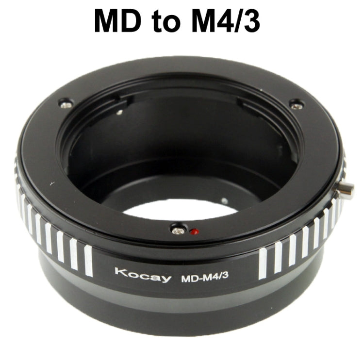 Anillo escalonado de montaje de lente MD a lente M4/3, For Olympus M4/3 (Black)