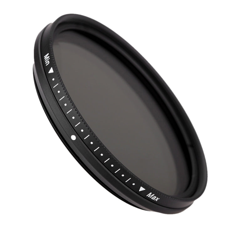 Filtro variable ajustable de densidad neutra atenuador ND de 52 mm Filtro ND 2 a ND 400, 52mm
