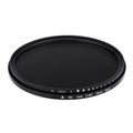 Filtro variable ajustable de densidad neutra atenuador ND de 72 mm Filtro ND 2 a ND 400, 72mm