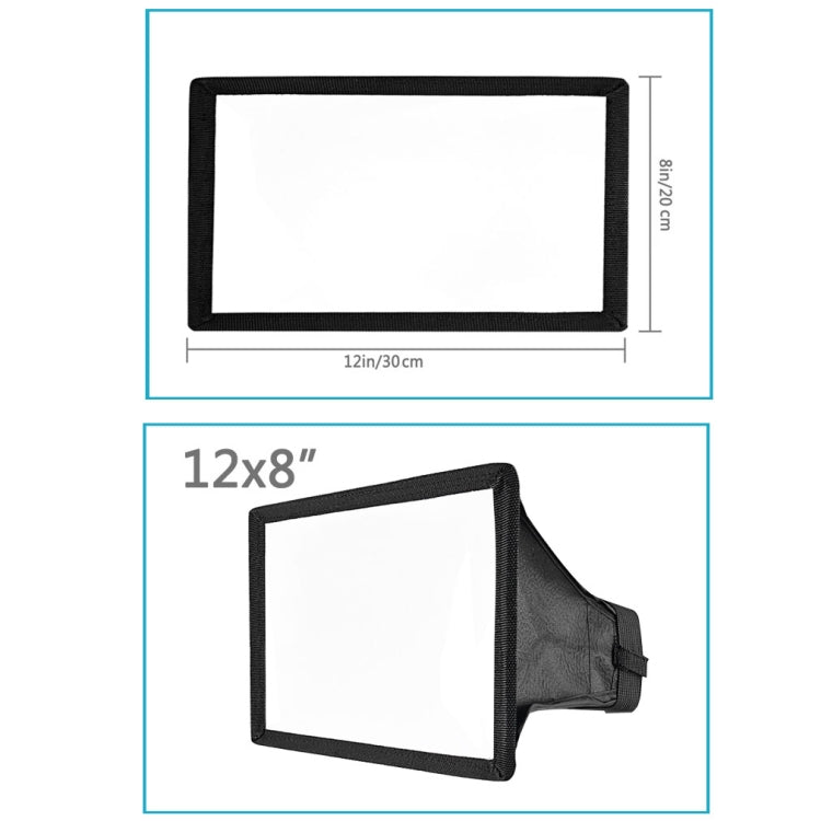 Difusor de flash, tamaño: 30 x 20 cm, 30x20cm Rectangle