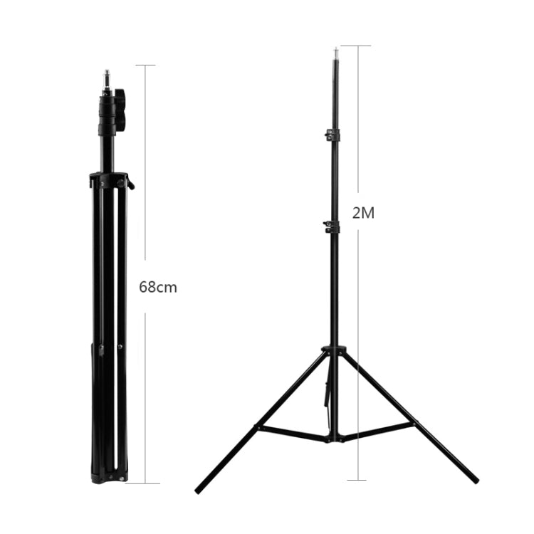 Soporte de iluminación de aluminio para fotografía profesional, altura de 68cm-200cm, para luz de Flash de estudio