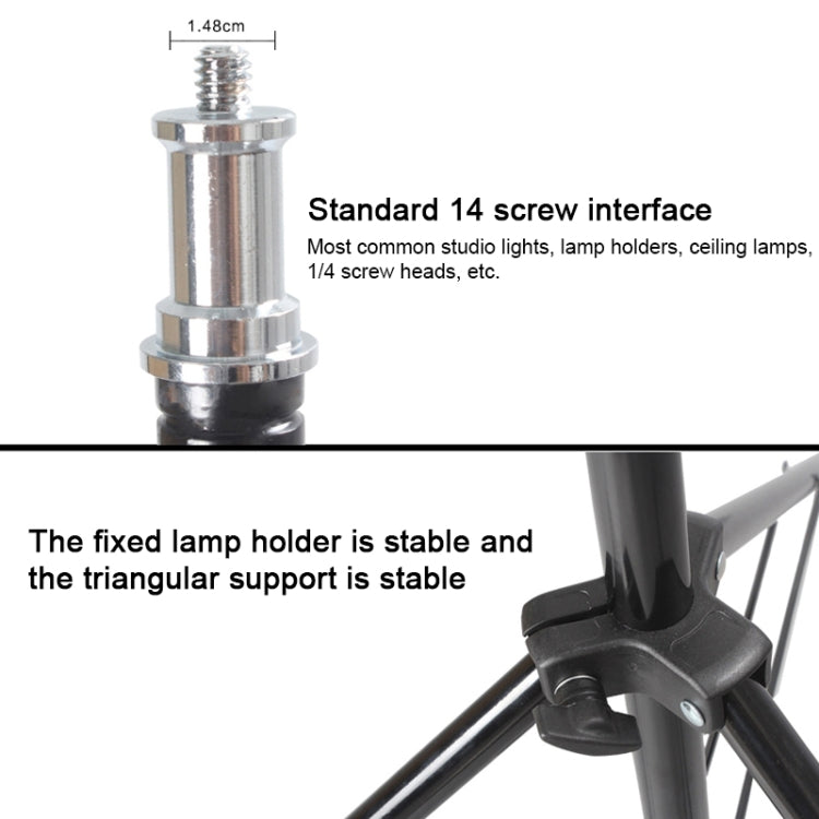Soporte de iluminación de aluminio para fotografía profesional, altura de 68cm-200cm, para luz de Flash de estudio