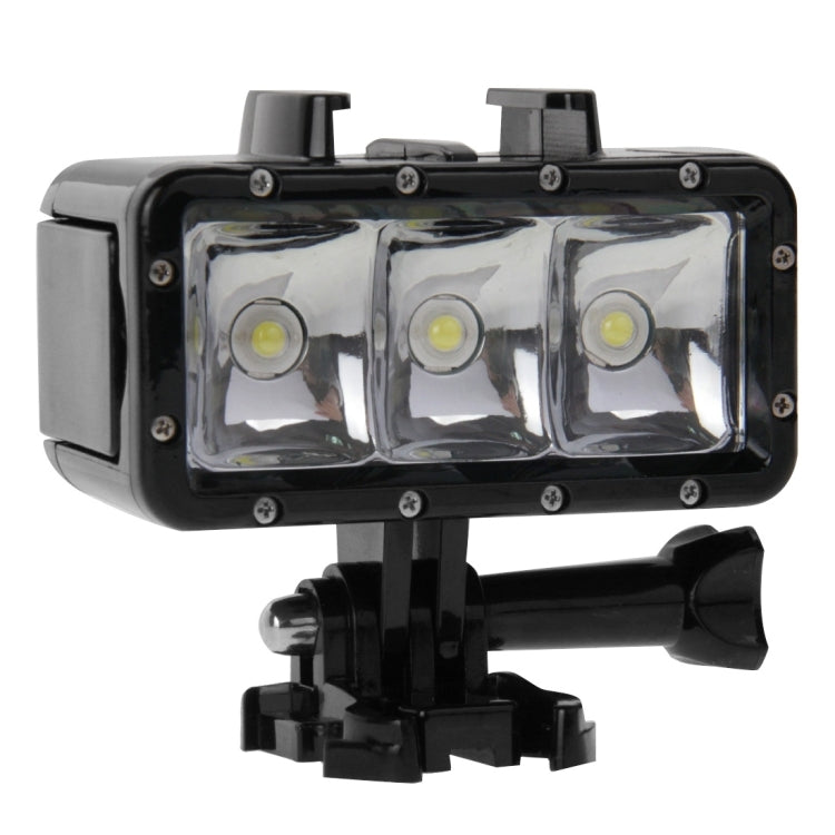 Luz de video a prueba de agua de 30 m Linterna de 3 modos con soporte de base y tornillo para GoPro Hero11 Black / HERO10 Black / HERO9 Black /HERO8 / HERO7 /6/5/5 Session /4 Session /4/3+ /3/2/1, Insta360 ONER, DJI Osmo Action y otras cámaras de acció...