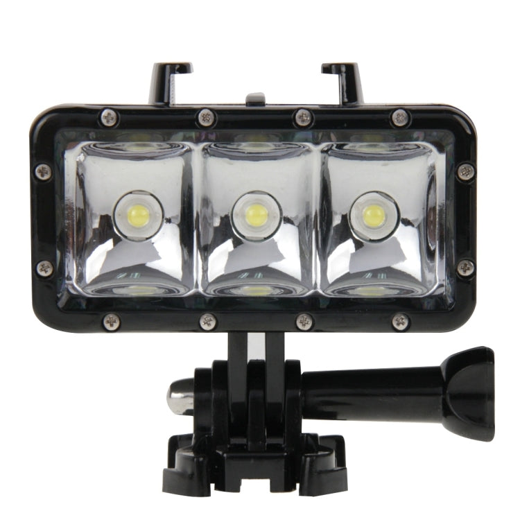 Luz de video a prueba de agua de 30 m Linterna de 3 modos con soporte de base y tornillo para GoPro Hero11 Black / HERO10 Black / HERO9 Black /HERO8 / HERO7 /6/5/5 Session /4 Session /4/3+ /3/2/1, Insta360 ONER, DJI Osmo Action y otras cámaras de acció...