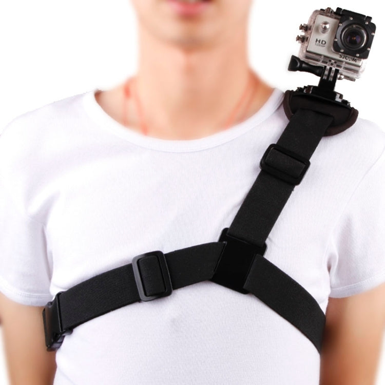 Cinturón de pecho DV de un solo hombro para deportes especiales giratorios de 360 grados para GoPro Hero11 Black / HERO10 Black / HERO9 Black / HERO8 Black / HERO7 /6/5/5 Session /4 Session /4/3+ /3/2/1, Insta360 ONE R, DJI Osmo Action y otras cámara...