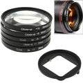 Filtro de lente de primer plano 6 en 1 de 58 mm Filtro de lente macro + anillo adaptador de filtro para GoPro HERO3, 6 in 1 58mm