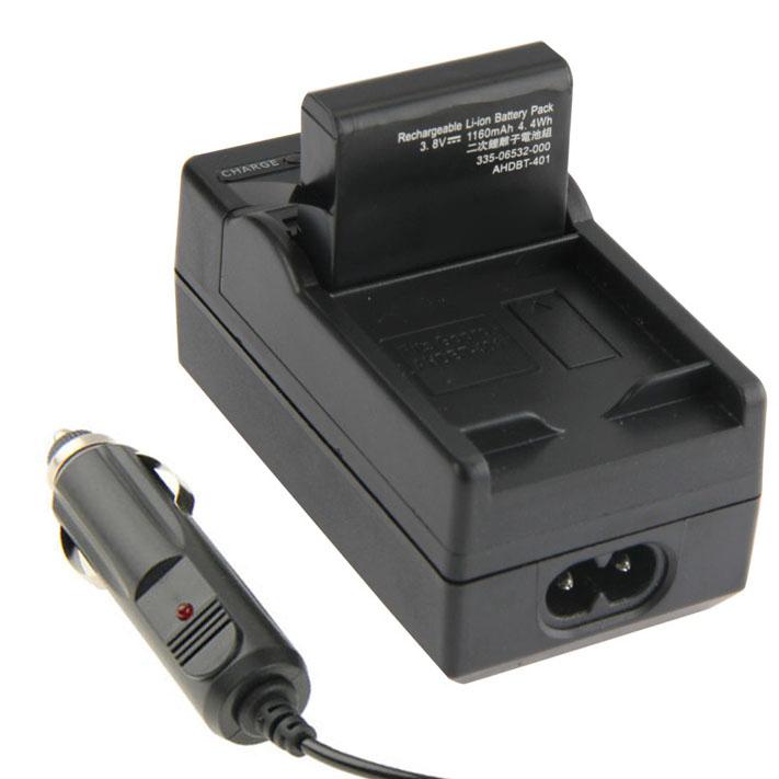 Cargador de coche de batería para cámara digital para GoPro HERO4 AHDBT-401, Car Charger