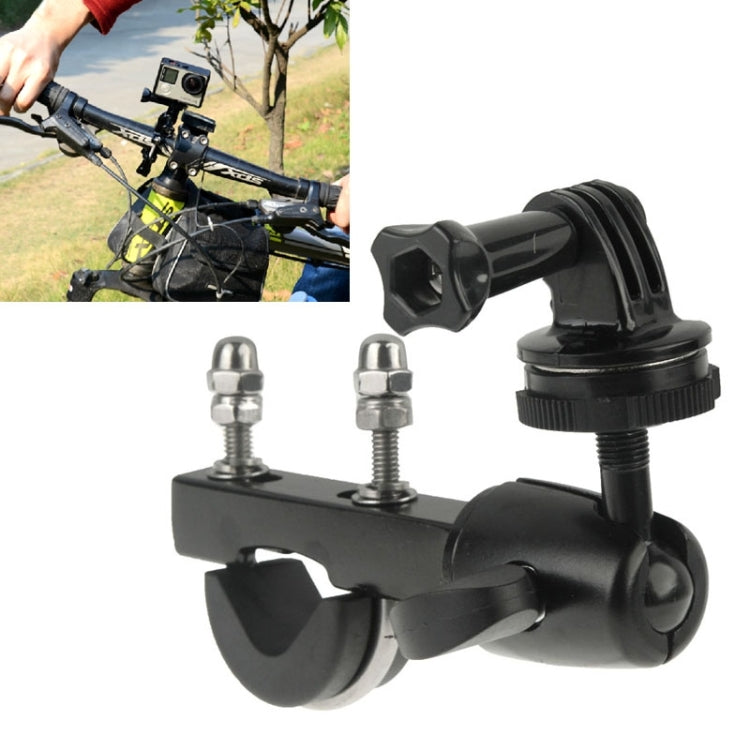 Tija de sillín para manillar, soporte para poste grande, abrazadera para bicicleta, Moto, con adaptador de montaje para trípode y tornillo para GoPro Hero11 Black / HERO10 Black /9 Black /8 Black /7/6/5/5 Session /4 Session /4/3+ /3/2 /1, DJI Osmo Acti...