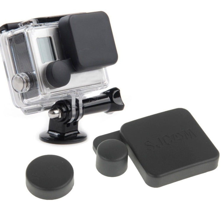 Tapa protectora para lente de cámara + juego de funda carcasa para cámara deportiva SJ4000, SJ4000