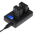 Cargador de baterías duales con pantalla LCD GP158-B para GoPro HERO3+ /3 (AHDBT-301, AHDBT-302), muestra la capacidad de carga, For GoPro HERO3+ /3