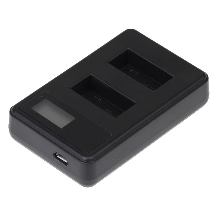 Cargador de baterías duales con pantalla LCD GP158-B para GoPro HERO3+ /3 (AHDBT-301, AHDBT-302), muestra la capacidad de carga, For GoPro HERO3+ /3