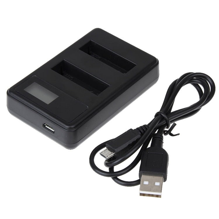 Cargador de baterías duales con pantalla LCD para GoPro HERO4 (AHDBT-401), muestra la capacidad de carga (GP258-C), For GoPro HERO4