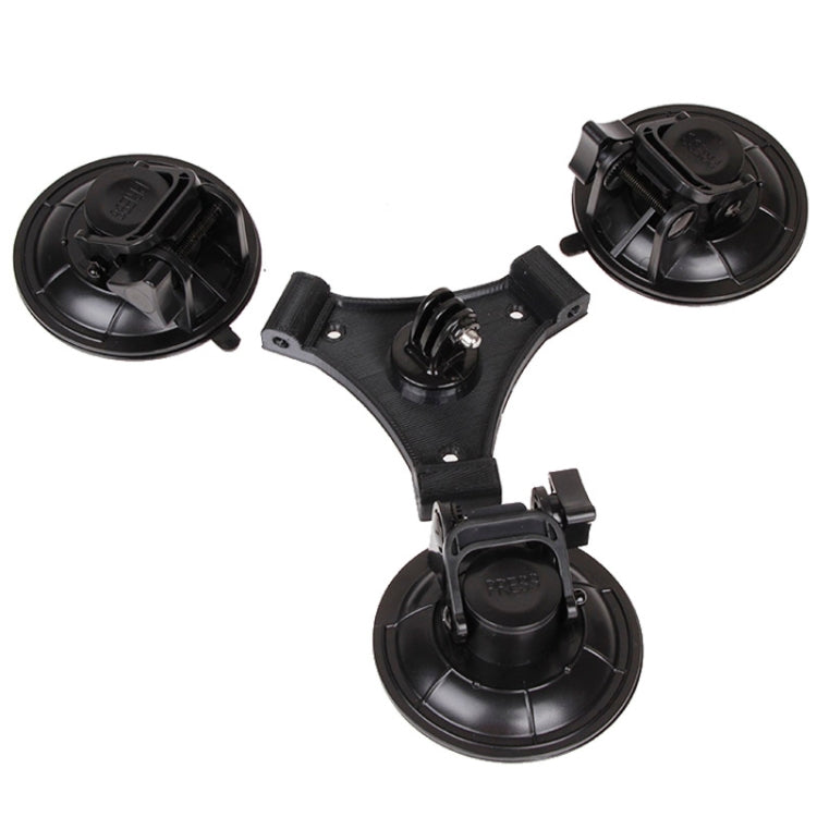 XM70-B Soporte de ventosa de dirección triangular con destornillador hexagonal para GoPro Hero11 Black / HERO10 Black /9 Black /8 Black /7/6/5/5 Session /4 Session /4/3+ /3/2/1, DJI OsmoCámaras de acción y otras cámaras de acción, For GoPro HERO9 XM70-B