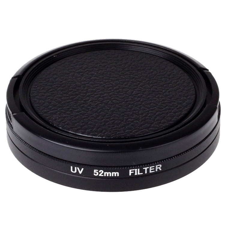 Filtro de lente con filtro UV de 52 mm con tapa para cámara deportiva Xiaomi Xiaoyi 4K+ / 4K, Xiaoyi Lite, Xiaoyi, 52mm UV Filter