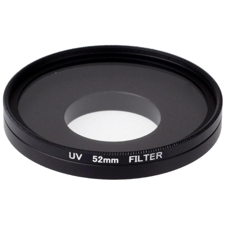 Filtro de lente con filtro UV de 52 mm con tapa para cámara deportiva Xiaomi Xiaoyi 4K+ / 4K, Xiaoyi Lite, Xiaoyi, 52mm UV Filter