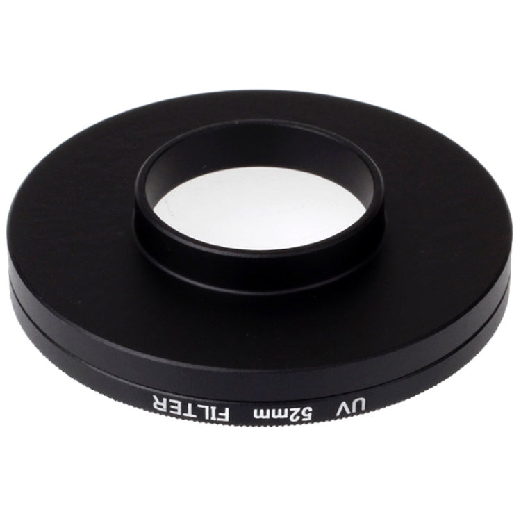 Filtro de lente con filtro UV de 52 mm con tapa para cámara deportiva Xiaomi Xiaoyi 4K+ / 4K, Xiaoyi Lite, Xiaoyi, 52mm UV Filter