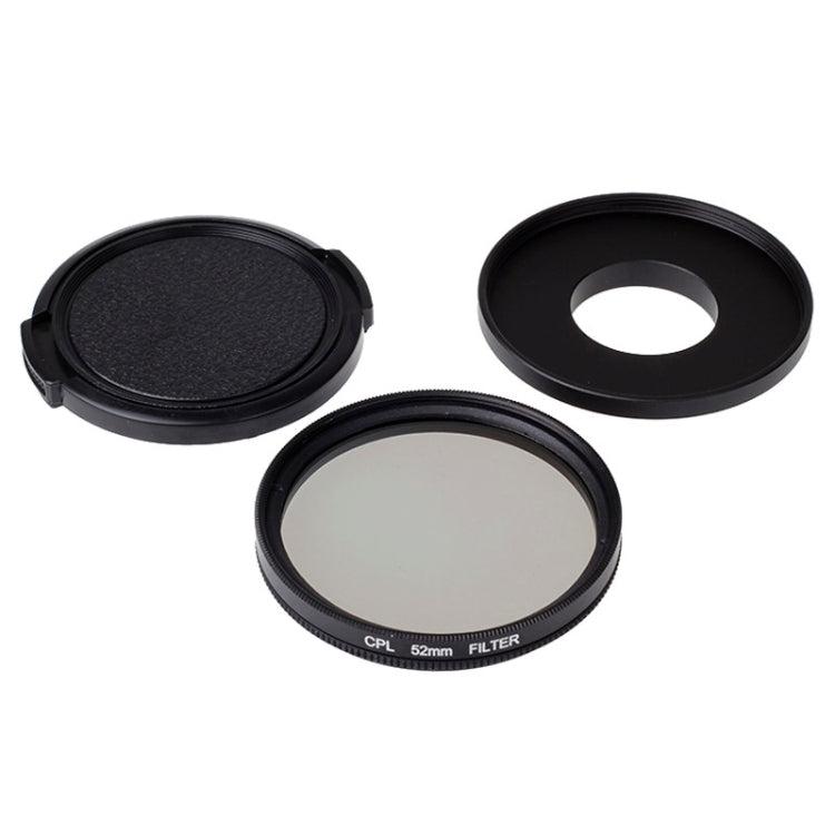 Filtro CPL de 52 mm Filtro de lente polarizador circular con tapa para cámara deportiva Xiaomi Xiaoyi 4K+ / 4K, Xiaoyi Lite, Xiaoyi, 52mm CPL Filter