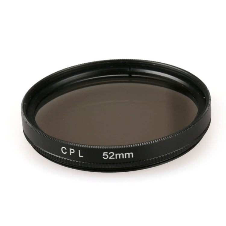 Filtro de lente CPL de círculo redondo de 52 mm para GoPro HERO 4/3+, cámaras deportivas Xiaoyi y otras cámaras deportivas, carcasa de buceo, CPL Lens